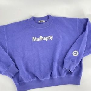 MADHAPPY Classics Crop Crewneck Sweatshirt Iris